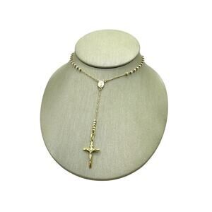 14K Tri-Tone Gold Rosary (13111)